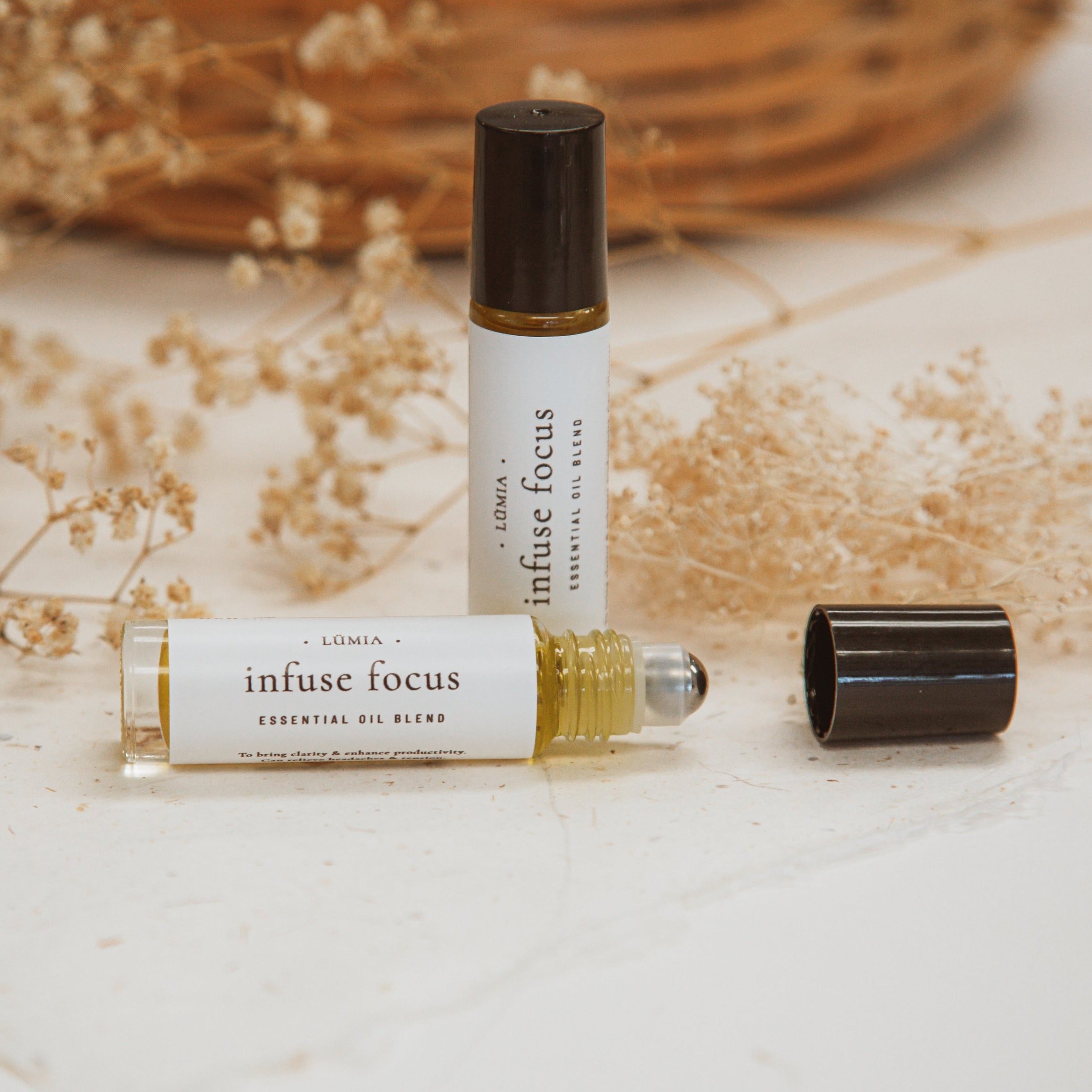 Infuse Focus | Essential Oils for Energy and Focus - LÜMIA BOTANICALS